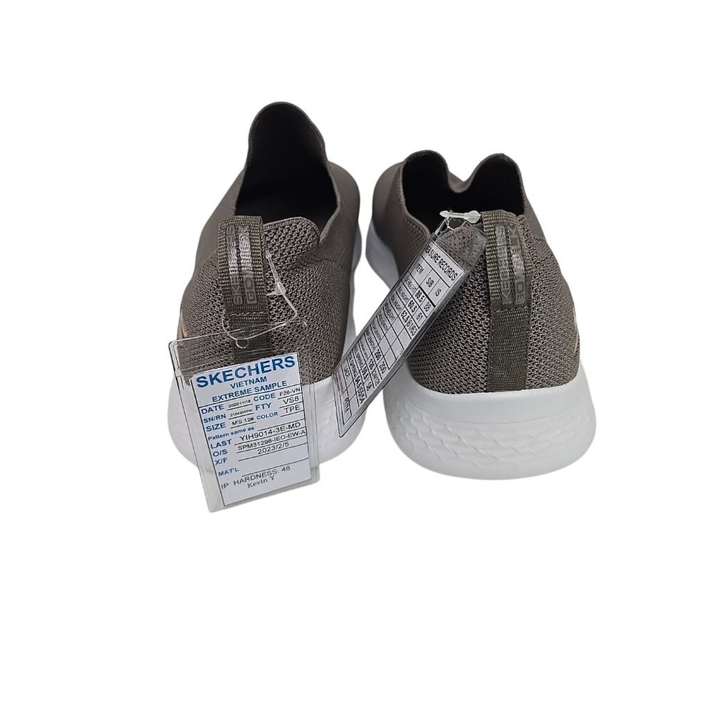 Skechers Go Walk Slip-On Casual Shoes Taupe White 216490 Size 12 EW - Picture 3 of 7